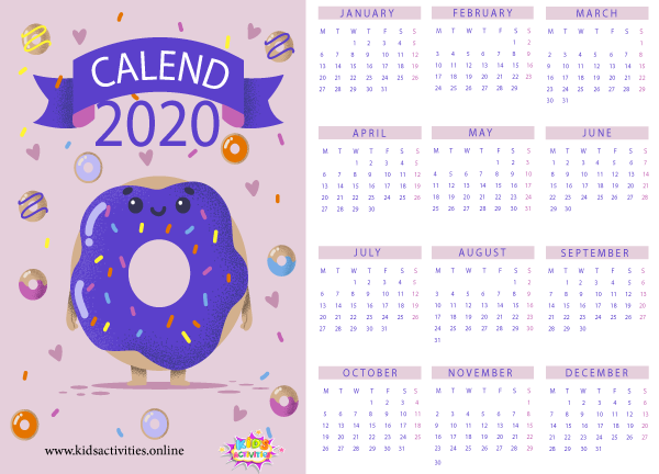 2020 new year stylish calendar pdf - printable new year calendar 2020 pdf