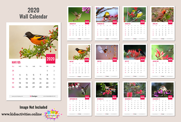 free 2020 calendar printable new year PDF - printable new year calendar 2020 pdf