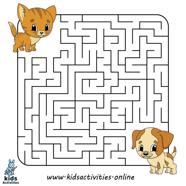 free printable mazes for kids puzzle for children kids activities