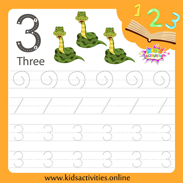 Free Printable Number Tracing Worksheets Pdf ⋆ Kids Activities