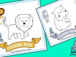 Free Cute Animals Coloring Sheets For Kids