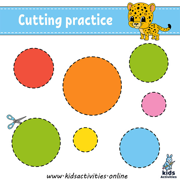 Free Printable Cutting Shapes Worksheets ⋆ Kids Activities