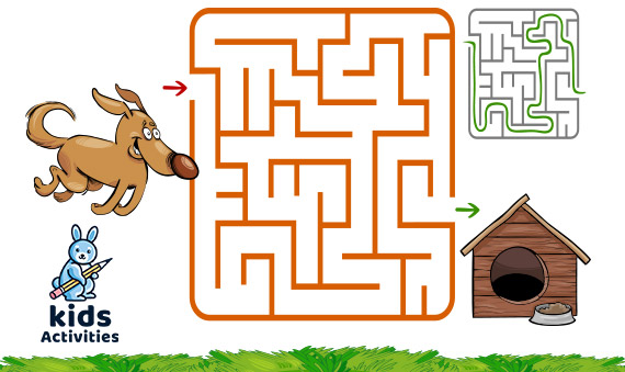 Cartoon Mazes For Kids - Free Printable