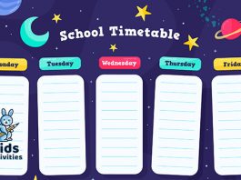 2020 School Timetable Template | Free Download