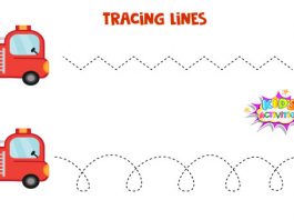 tracing lines worksheets for preschool