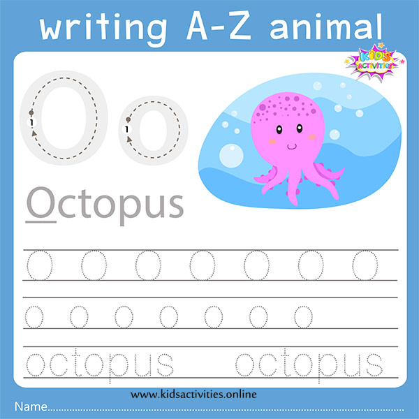 tracing letters worksheet o o writing paper kids activities