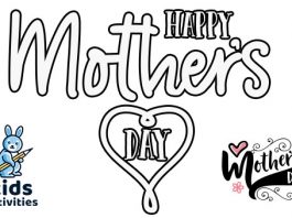 printable mothers day cards to color pdf