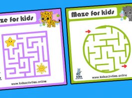 Easy mazes for kids