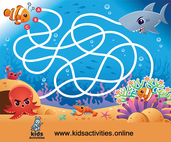 education maze game for kids free printable a kids