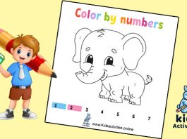 Coloring By Numbers Animals - Free Coloring Pages