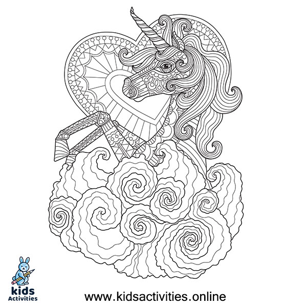 Free !- Unicorn Coloring Pages For Adults ⋆ Kids Activities