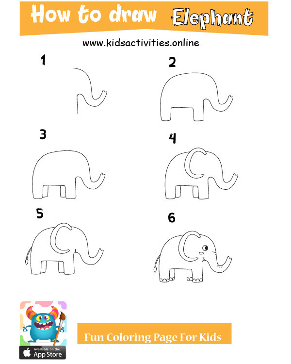 How To Draw Animals For Kids Step By Step ⋆ Kids Activities