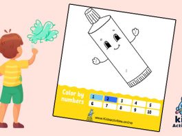 Easy coloring by numbers for kids - Coloring Book