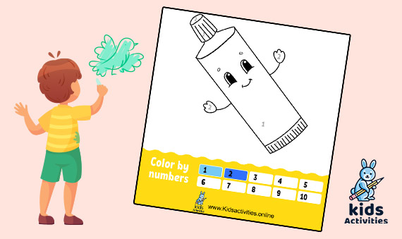 Easy coloring by numbers for kids - Coloring Book