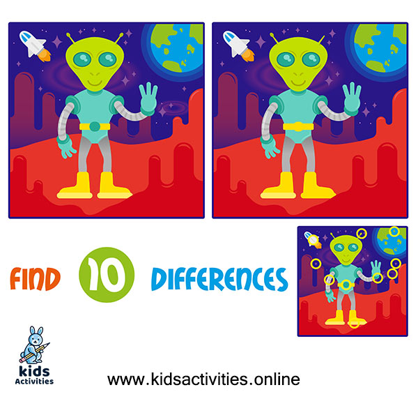 Best 10+ Find difference between two images for kids ⋆ Kids Activities