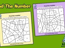 Coloring book number for kids - Preschool Worksheets