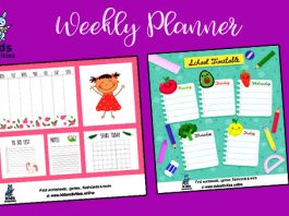 Free weekly planner template
