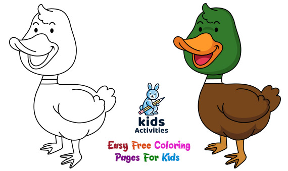 Best And Easy Free Coloring Pages For Kids Kids Activities