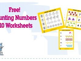 Free Counting Numbers 1-10 Printable Worksheets