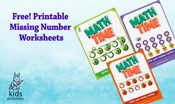 free printable missing number worksheets 1 10 kids activities