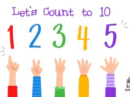 Let’s count to 10: Kindergarten Math Worksheets Counting