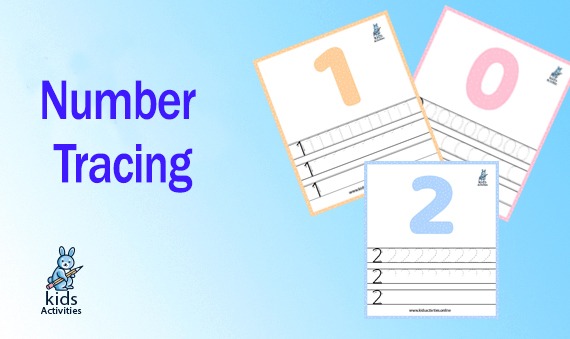 Number Tracing - kindergarten math worksheets printable