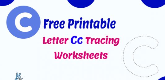Free Printable Letter c Tracing Worksheets