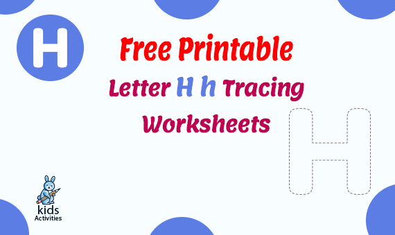 free printable letter h h tracing worksheets kids activities