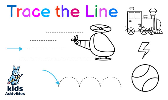 Free Line Tracing Worksheets For Preschool