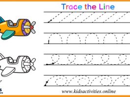 Free tracing lines worksheets for 3 year olds