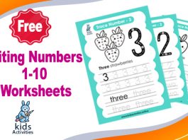 Free! writing numbers in words 1-10 worksheets
