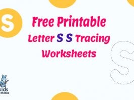 Free letter s tracing worksheets