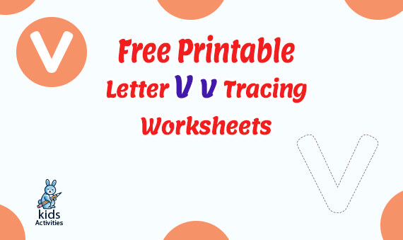 letter v tracing worksheets