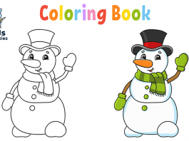 Cute Winter Coloring Pages For Preschool - Free Printable