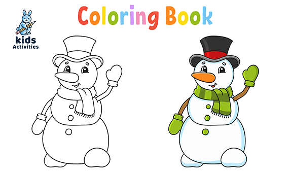 Cute Winter Coloring Pages For Preschool - Free Printable