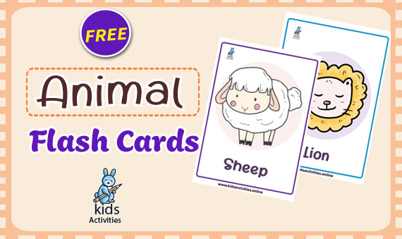 Jungle Animal flashcards + FREE Jungle background