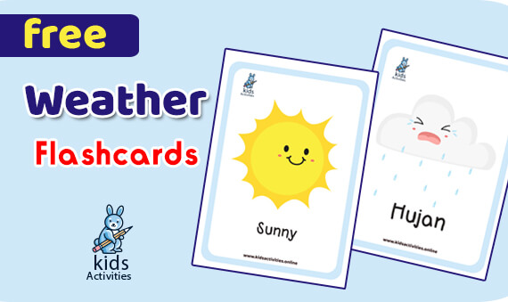 Preschool Weather Flashcards Free Printable Pdf Kids Activities