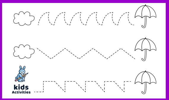 Free Printable Tracing Lines Worksheets For 4 Year Olds
