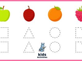 Free Printable tracing shapes worksheets for 4 year olds