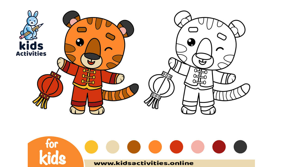 free printable Chinese new year 2022 coloring pages