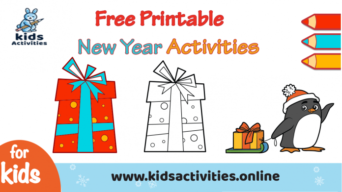 free new year activities worksheets for kindergarten kids activities