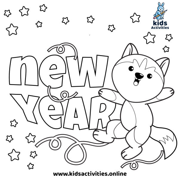 Free!- New Year 2022 Coloring Pages For Kindergarten ⋆ Kids Activities