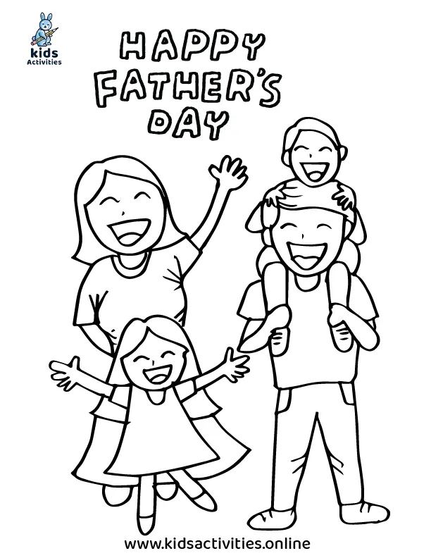 Free!- Printable Father's Day Coloring Pages Pdf ⋆ Kids Activities