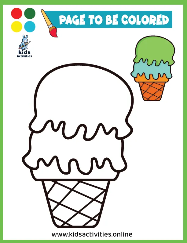 10 Yummy Ice Cream Colouring Pages Your Toddler Will Love