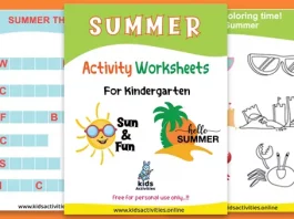 Free Printable Summer Activity Worksheets For Kindergarten