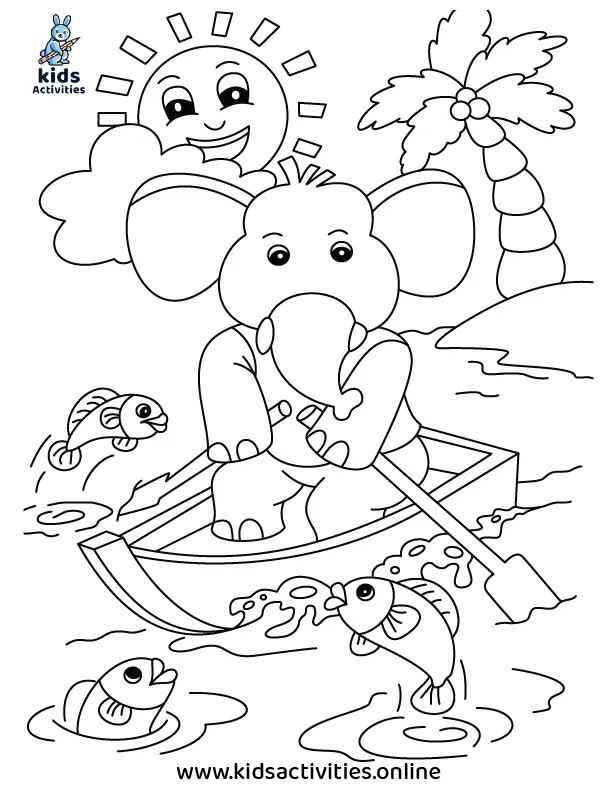 Free printable summer coloring pages For Preschool