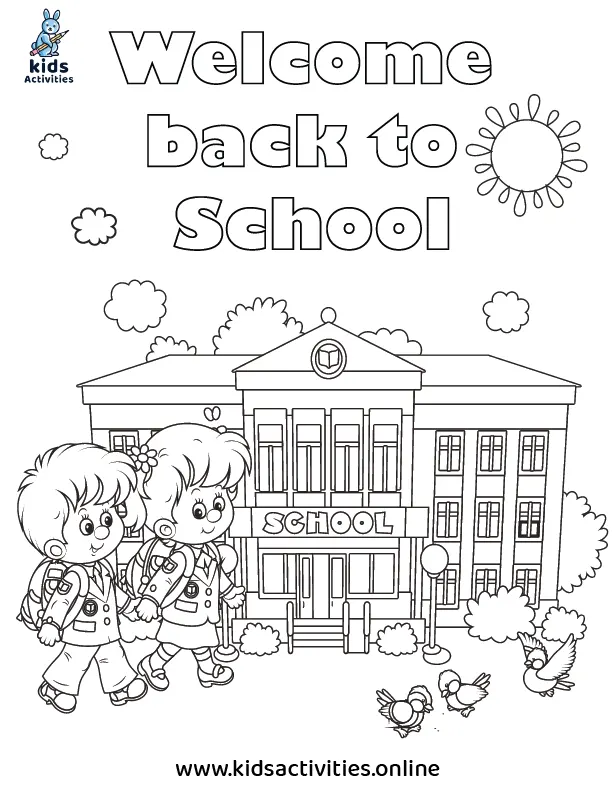 Back-to-school Coloring Pages, Free download ⋆ Kids Activities