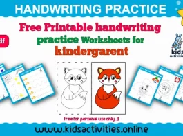Handwriting practice worksheets free