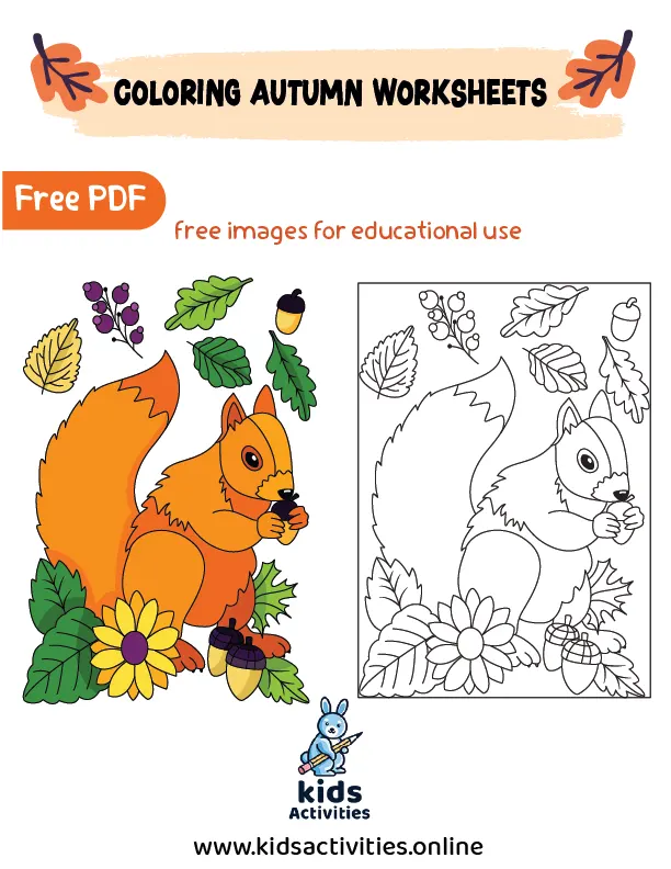 Preschool Fall Coloring Pages, Free Pdf ⋆ Kids Activities