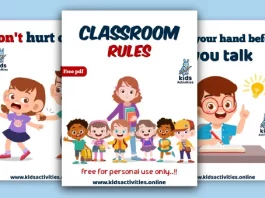 preschool classroom rules free printables